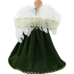 Angel with Lighted Wings Christmas Tree Topper - 14