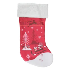 Outlet 19"Angry Birds Red with White Cuff Decorative Printed Christmas Stocking Stockings
