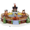 Best Animated and Musical Reindeer Ride LED Lighted Christmas Village Display - 12" Animated & Musical