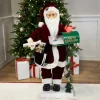 Outlet Animated and Musical Santa Claus Figure with Lighted "Merry Christmas" Mailbox - 30" Santa Claus