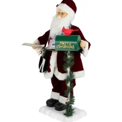 Outlet Animated and Musical Santa Claus Figure with Lighted 