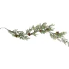 New Artificial Christmas Garland with Frosted Foliage and Pinecones - 5' x 8" - Unlit Unlit