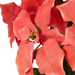 Best Artificial Christmas Poinsettia with Wrapped Base - 28