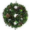 Sale Artificial Christmas Wreath With Pine Cones and Ornaments - 14" Unlit Pre Decorated