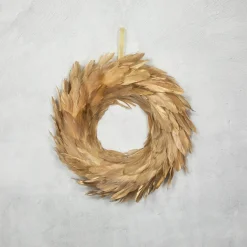 Discount Artificial Feather Wreath - 14