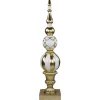 Best Ball Finial Commercial Size Christmas Decoration 48" - Gold and White Commercial