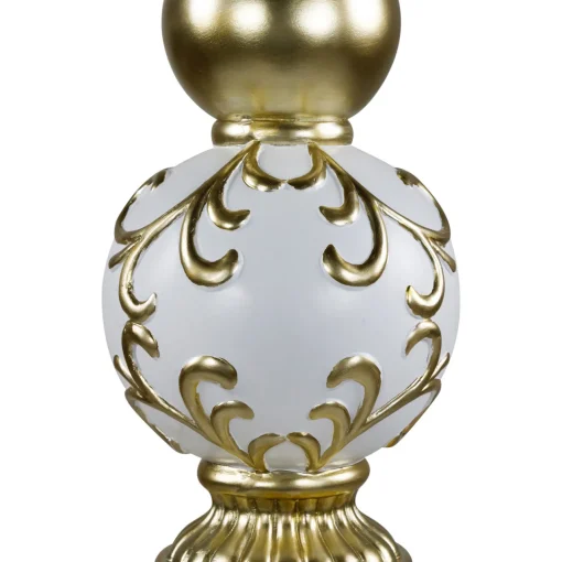 Best Ball Finial Commercial Size Christmas Decoration 48" - Gold and White Commercial