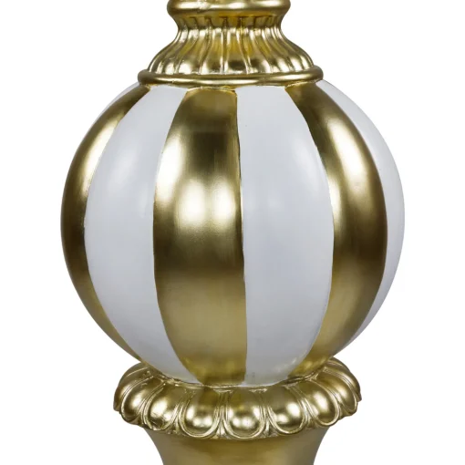 Best Ball Finial Commercial Size Christmas Decoration 48" - Gold and White Commercial