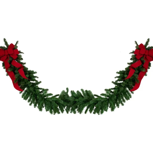 Discount Balsam Pine Artificial Christmas Garland - 50' x 14" - Unlit Commercial