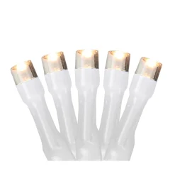 Online Battery Operated LED Christmas Lights - Warm White - 9.5' White Wire - 20ct Battery Operated