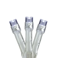 Discount Battery Operated LED Christmas Lights – Pure White - 5' Clear Wire - 15ct Battery Operated