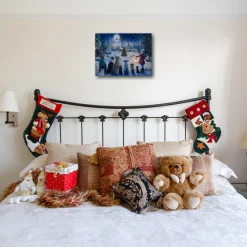 Discount Battery Operated Lighted Wall Art - Holiday Gathering Wall