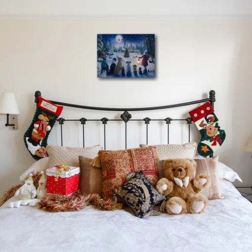 Discount Battery Operated Lighted Wall Art - Holiday Gathering Wall