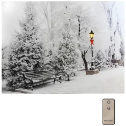 Sale Battery-Operated Lighted Wall Art - Winter Wonderland Wall