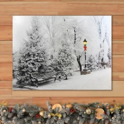 Sale Battery-Operated Lighted Wall Art - Winter Wonderland Wall