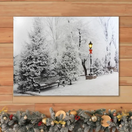 Sale Battery-Operated Lighted Wall Art - Winter Wonderland Wall