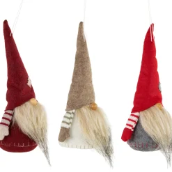 Discount Bearded and Chubby Striped Arms Christmas Gnomes - 10.5