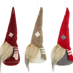 Discount Bearded and Chubby Striped Arms Christmas Gnomes - 10.5