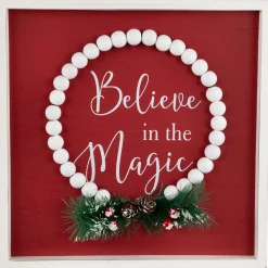 Sale Believe in the Magic Framed Christmas Wall Sign - 9.75" Wall
