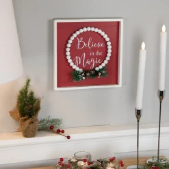 Sale Believe in the Magic Framed Christmas Wall Sign - 9.75" Wall