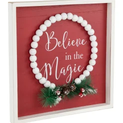 Sale Believe in the Magic Framed Christmas Wall Sign - 9.75