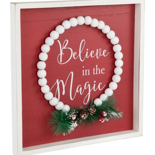 Sale Believe in the Magic Framed Christmas Wall Sign - 9.75" Wall