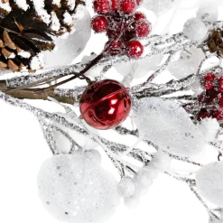 Sale Berries and Snowflakes Artificial Christmas Garland - 6' x 8