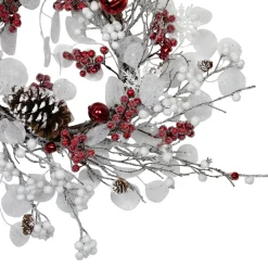 Best Berries and Snowflakes Artificial Christmas Wreath - 24