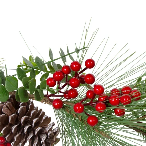 Online Berry Pine and Eucalyptus Artificial Christmas Garland - 5' x 10" - Unlit Unlit