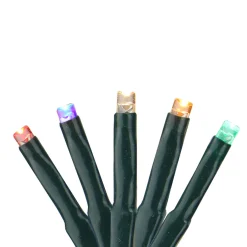 Discount Black LED Cluster Christmas Lights - 20 ft Green Wire Led