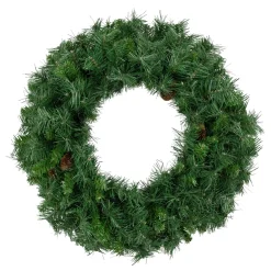 Outlet Black River Pine Artificial Christmas Wreath, 24-Inch, Unlit Unlit
