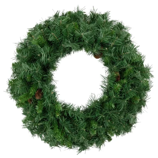 Outlet Black River Pine Artificial Christmas Wreath, 24-Inch, Unlit Unlit