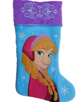 Outlet Blue & Purple Frozen Princess Anna Christmas Stocking Holiday Decor Stockings