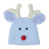 Online Blue and White Fleece Reindeer Face Infant Christmas Hat Costume Accessory Costumes
