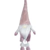 Discount Bouncy Gnome Standing Christmas Figure Decoration - 20" - White and Pink Gnomes