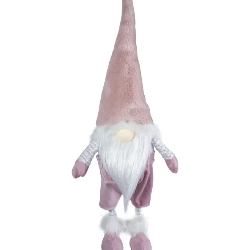 Discount Bouncy Gnome Standing Christmas Figure Decoration - 20" - White and Pink Gnomes