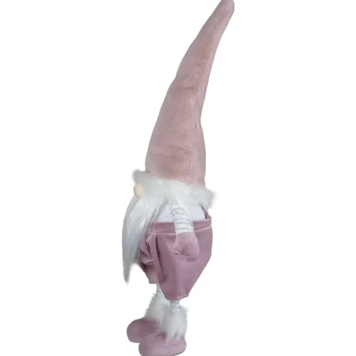 Discount Bouncy Gnome Standing Christmas Figure Decoration - 20" - White and Pink Gnomes