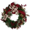 Sale Bows and Berries Artificial Christmas Wreaths - 24-Inch, Unlit Pre Decorated