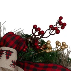 Sale Bows and Berries Artificial Christmas Wreaths - 24-Inch, Unlit Pre Decorated