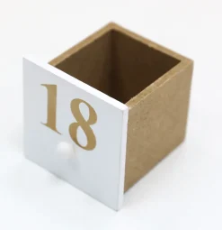 Online Reusable Wooden Advent Calendar to Fill - White Snow House with LED Lighting - DIY Christmas Calendar 9.57 x 17.72 x 3.15 inches Advent Calendars