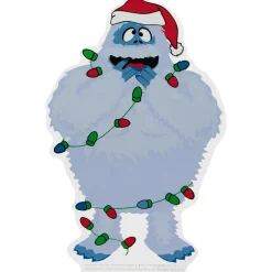 Online Bumble Wrapped in Lights Double Sided Christmas Window Cling Decoration Window