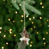 Best Burlap Star and Pine Cones Plush Christmas Ornament - 11.75" Symbols