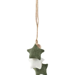 Best Burlap Star and Pine Cones Plush Christmas Ornament - 11.75
