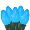 Online C9 Christmas Light Set - Blue - 24' Green Wire - 25ct C7 & C9 Lights