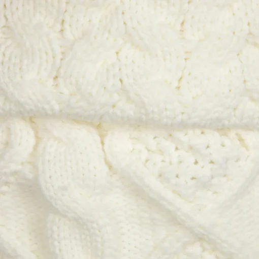 Best Cable Knit Christmas Stocking with Cuff - 21.5" - Cream Stockings