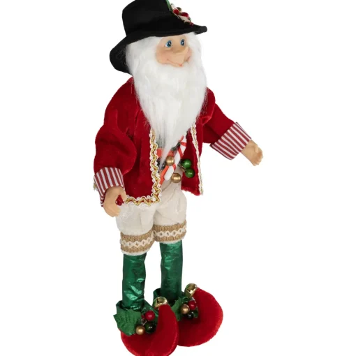 Discount Candy Cane Elf Christmas Figure - 14" Elves & Fairies