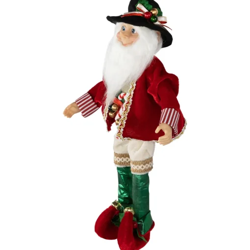 Discount Candy Cane Elf Christmas Figure - 14" Elves & Fairies