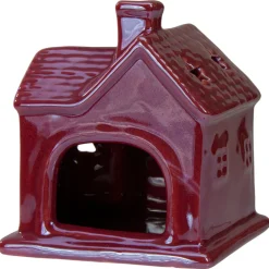 Clearance Ceramic House with Star Cutouts Christmas Decoration - 4