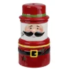 New Ceramic Santa Gnome Christmas Tealight Candle Holder - 5.5" - Red Candle Holders