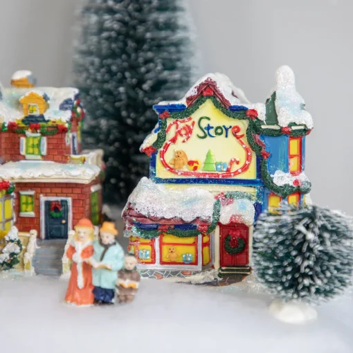 Hot Children's Toy Store Christmas Village Building Decoration - 4" Building Sets
